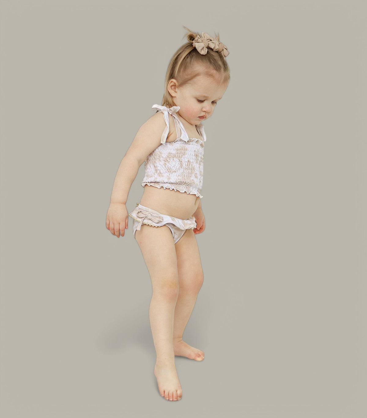DREAM BIG LITTLE CO SANDY SHORES DREAM SMOCKED TWO PIECE SWIM SUITEveretts Place