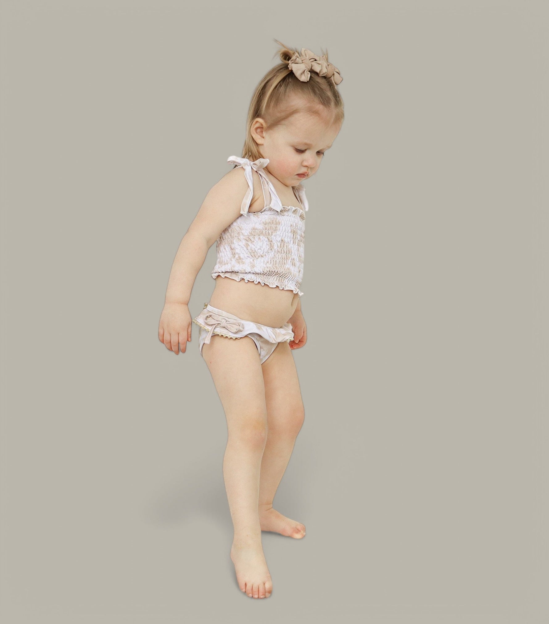 DREAM BIG LITTLE CO SANDY SHORES DREAM SMOCKED TWO PIECE SWIM SUITEveretts Place