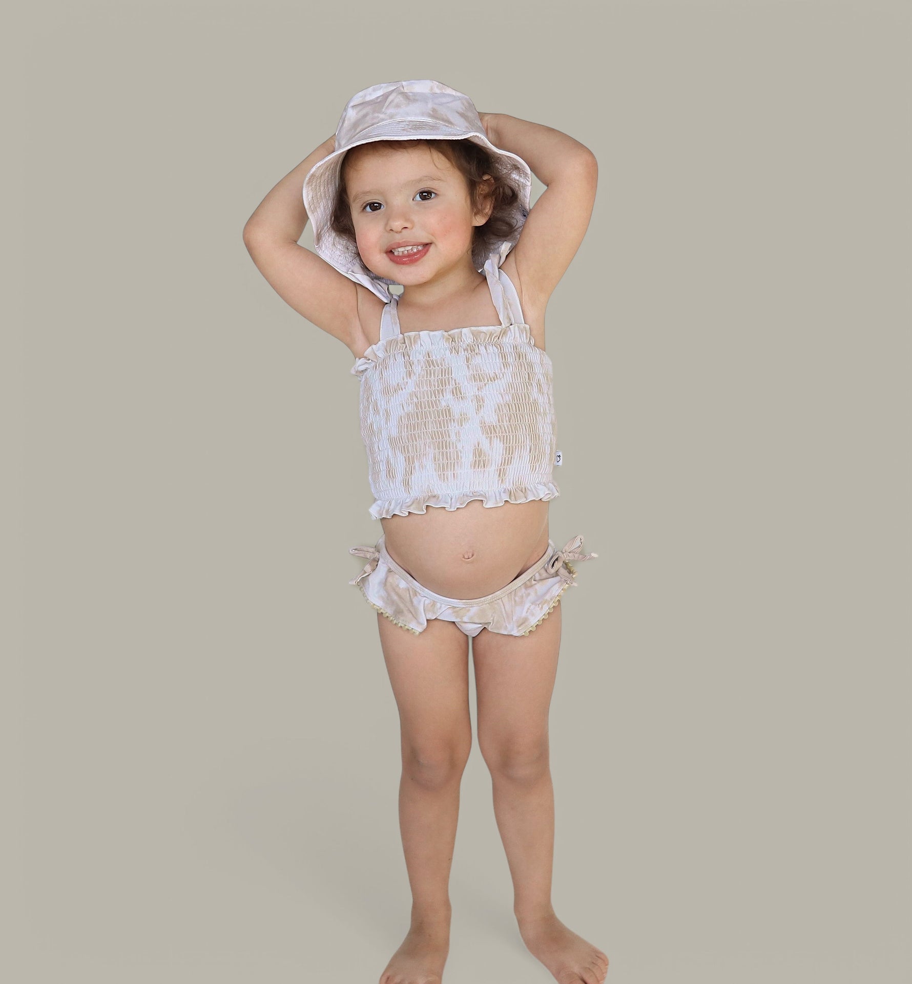 DREAM BIG LITTLE CO SANDY SHORES DREAM SMOCKED TWO PIECE SWIM SUITEveretts Place