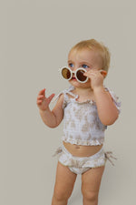 DREAM BIG LITTLE CO SANDY SHORES DREAM SMOCKED TWO PIECE SWIM SUITEveretts Place