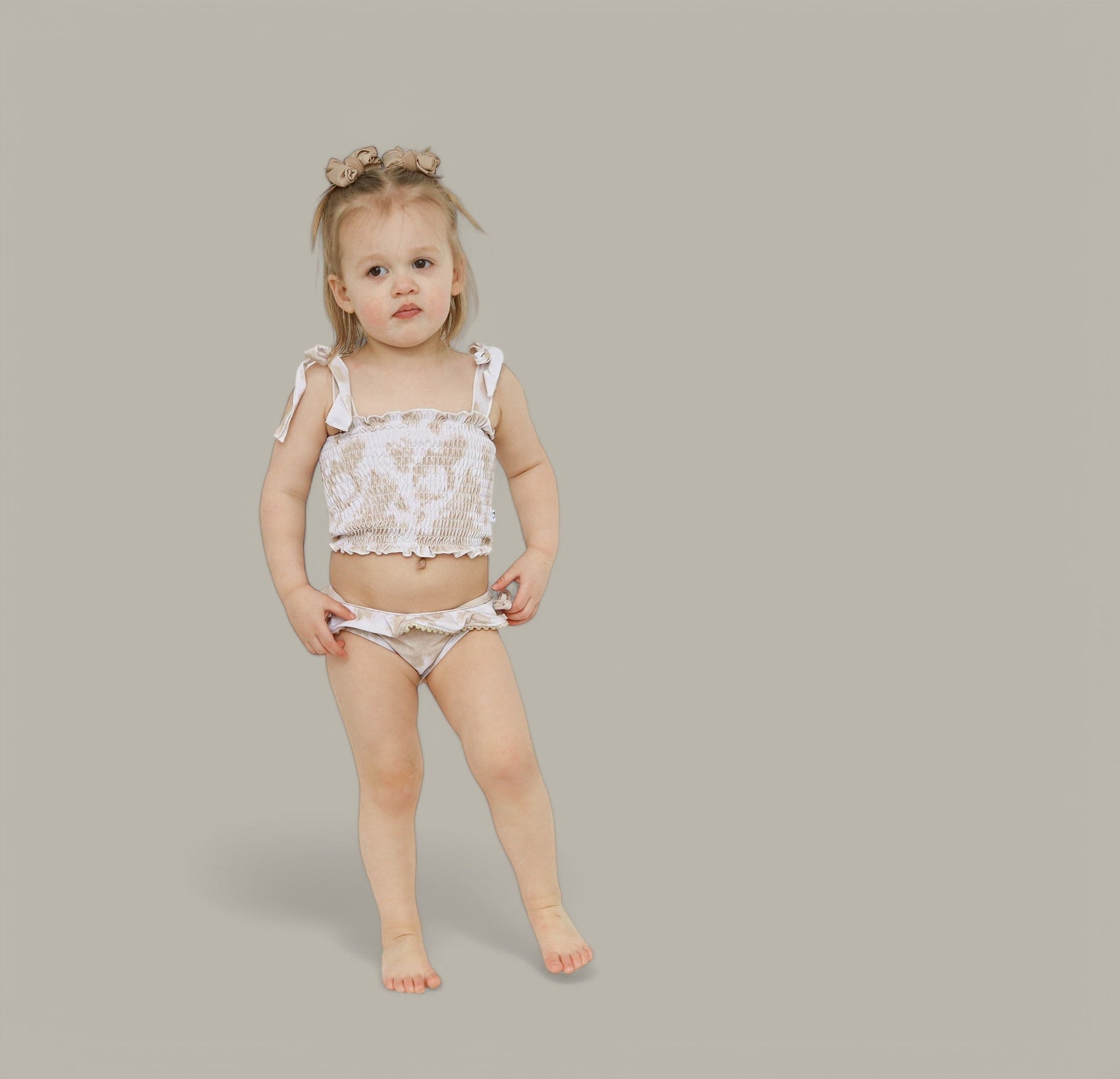 DREAM BIG LITTLE CO SANDY SHORES DREAM SMOCKED TWO PIECE SWIM SUITEveretts Place