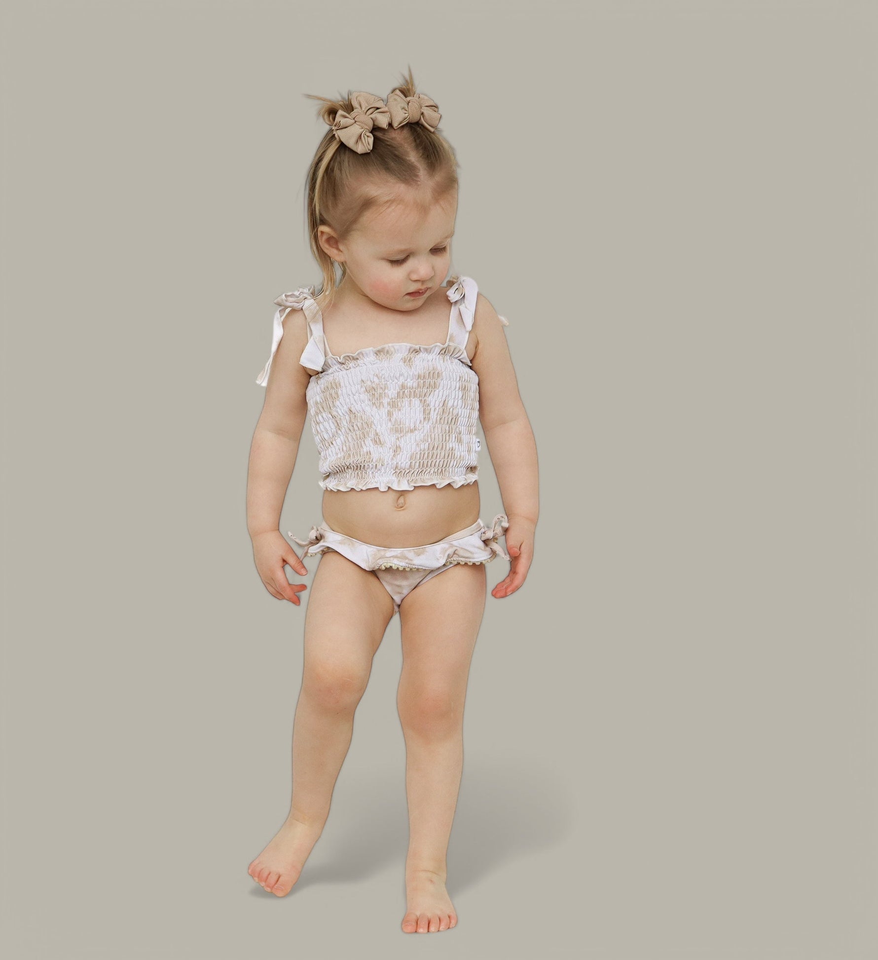 DREAM BIG LITTLE CO SANDY SHORES DREAM SMOCKED TWO PIECE SWIM SUITEveretts Place