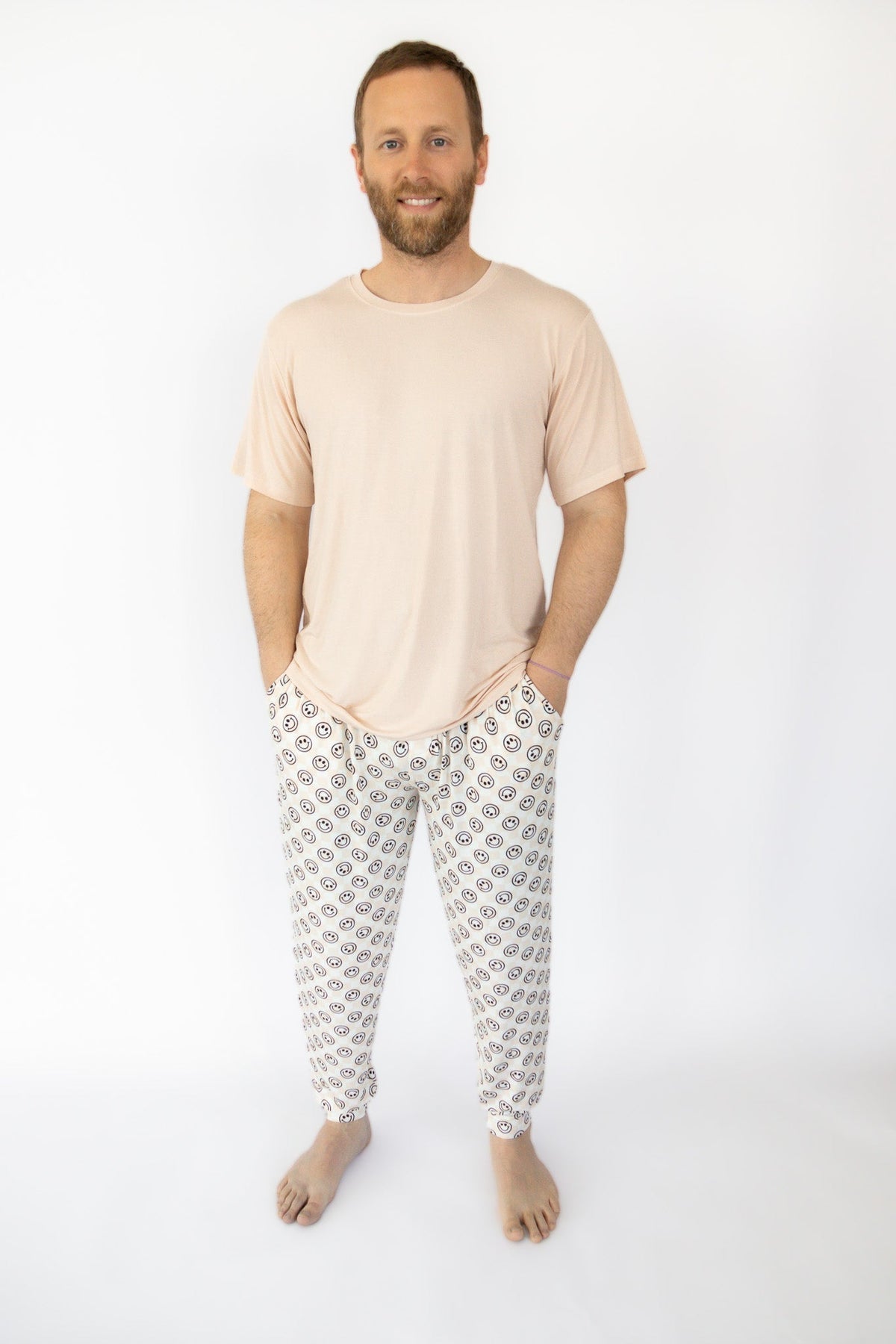 DREAM BIG LITTLE CO SANDY SMILES CHECKERS MEN'S DREAM JOGGER SETEveretts Place