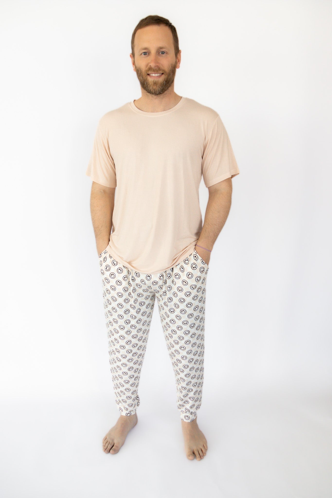 DREAM BIG LITTLE CO SANDY SMILES CHECKERS MEN'S DREAM JOGGER SETEveretts Place