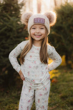 Little Joy Co. Santa Paws 2pc Bamboo Pajamas For Kids Holiday Set - Everetts Place Boutique - 