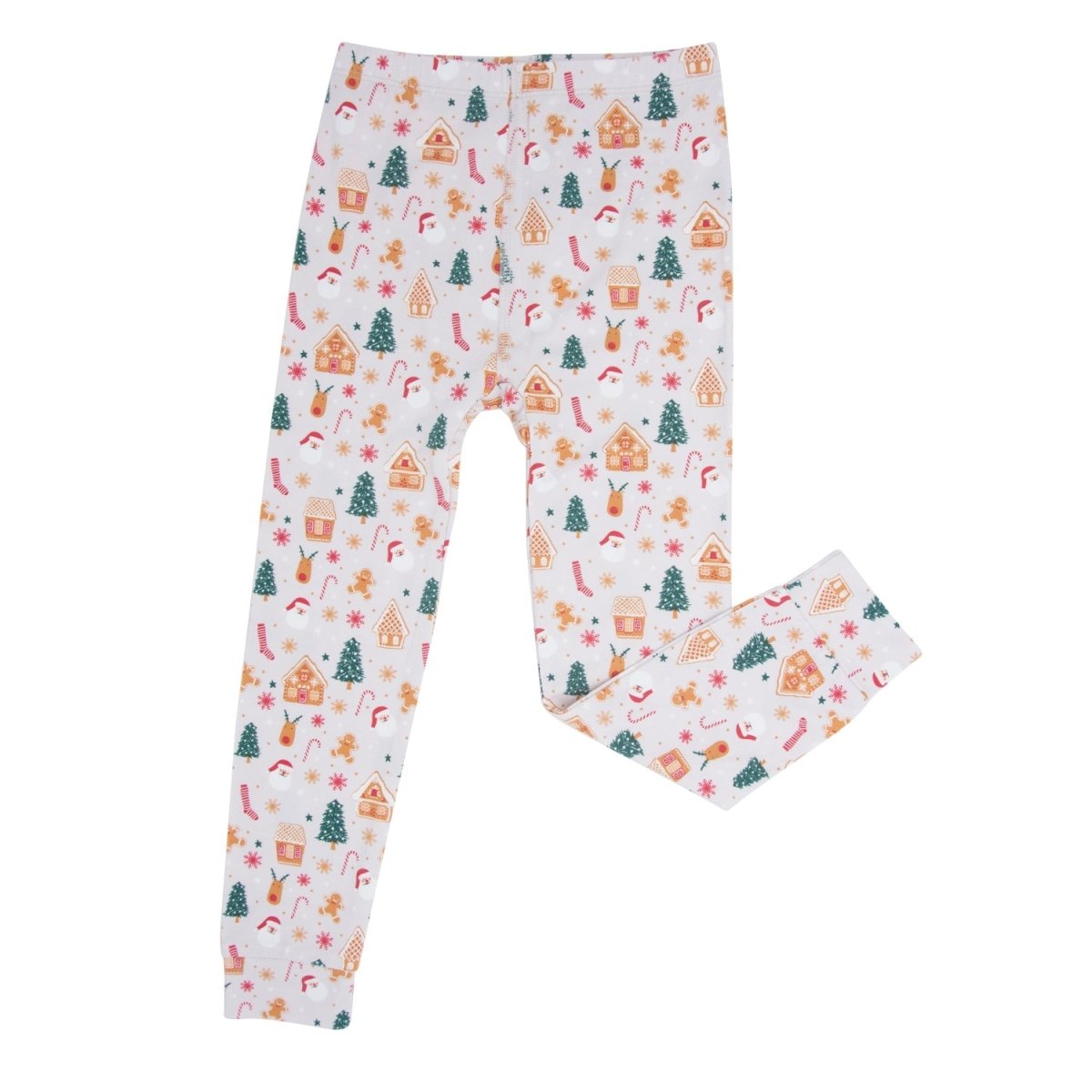 Sweet Bamboo Santa's Cookies Gingerbread Big Kid Pajama - 