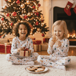 Sweet Bamboo Santa's Cookies Gingerbread Big Kid Pajama - 