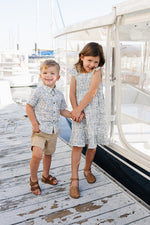 Mebie Baby Santorini Linen Button Up Shirt - 