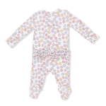 Angel Dear Sarah Floral - 2 Way Ruffle Back Zipper Footie - 