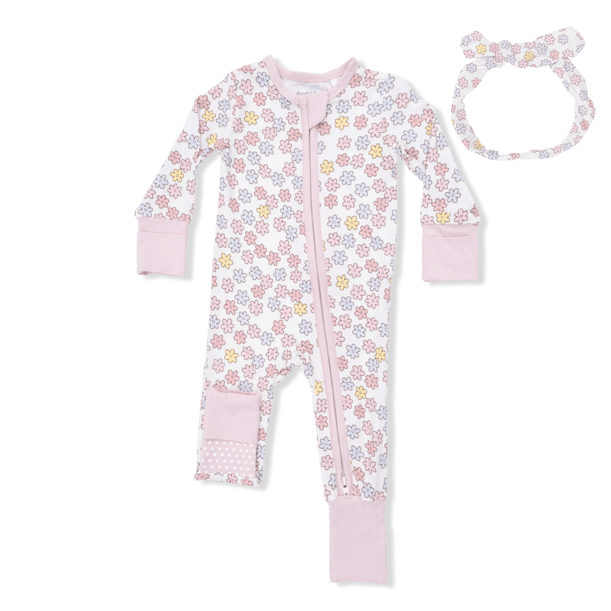 Angel Dear Sarah Floral - Convertible Romper & Headband - 