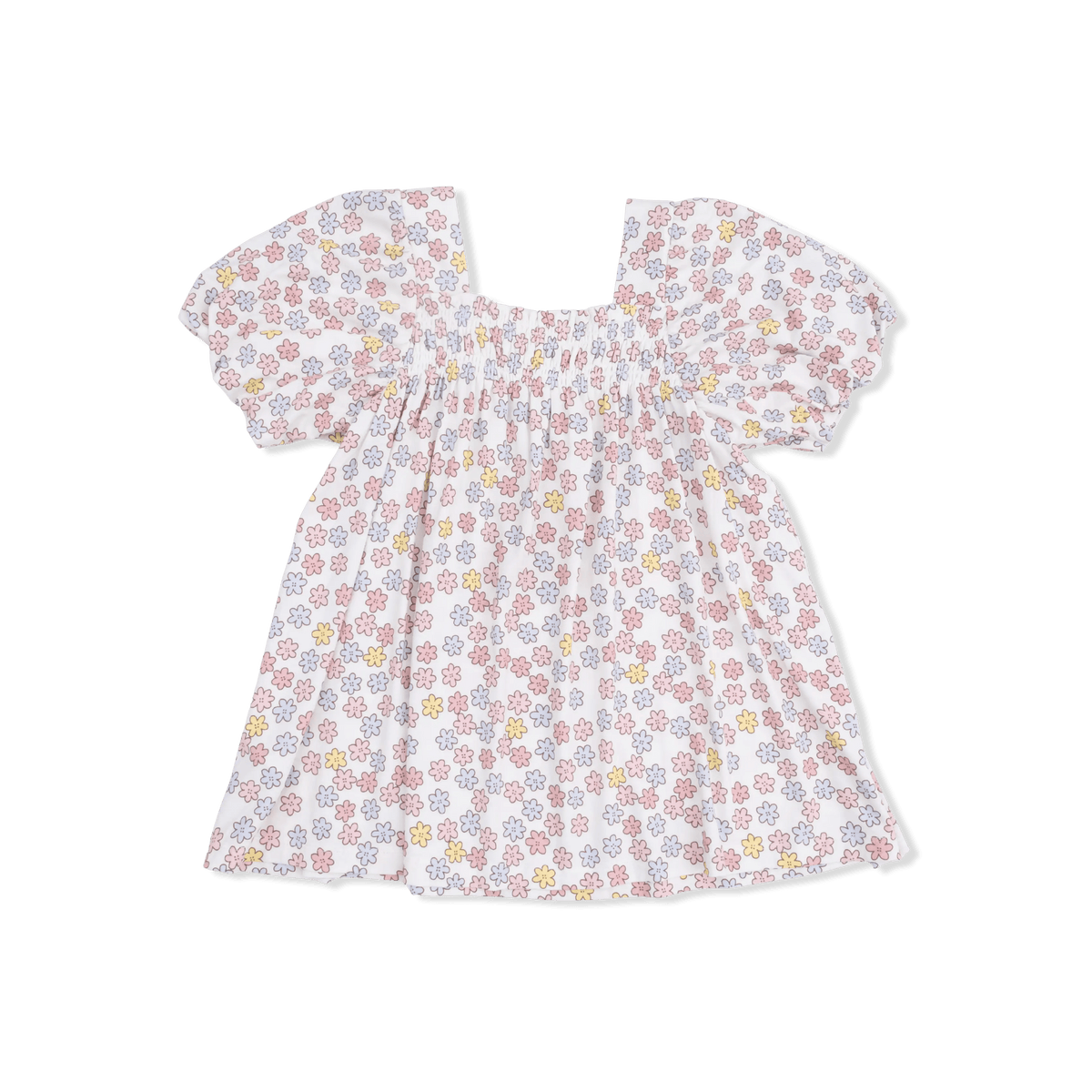 Angel Dear Sarah Floral - Puff Sleeve Baby Doll Dress and Bloomer - 