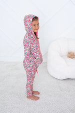 Bestaroo Savanna Rose Bamboo Cotton Blend Zipper Hoodie For Kids With Lined Hood - 