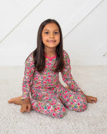 Bestaroo Savanna Rose Bamboo Pajama Set for Kids Long Sleeve - 