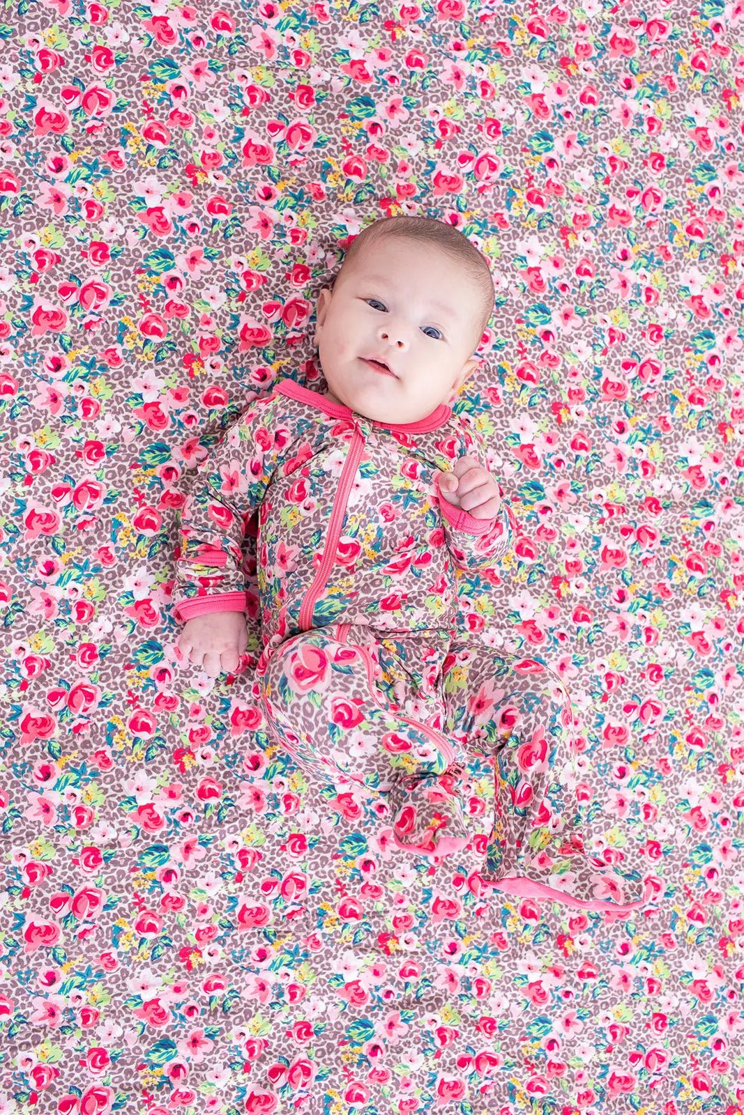 Savanna Rose Footie - Baby & Toddler Clothing, Textile, Facial expression, Pink, Child | Everetts Place