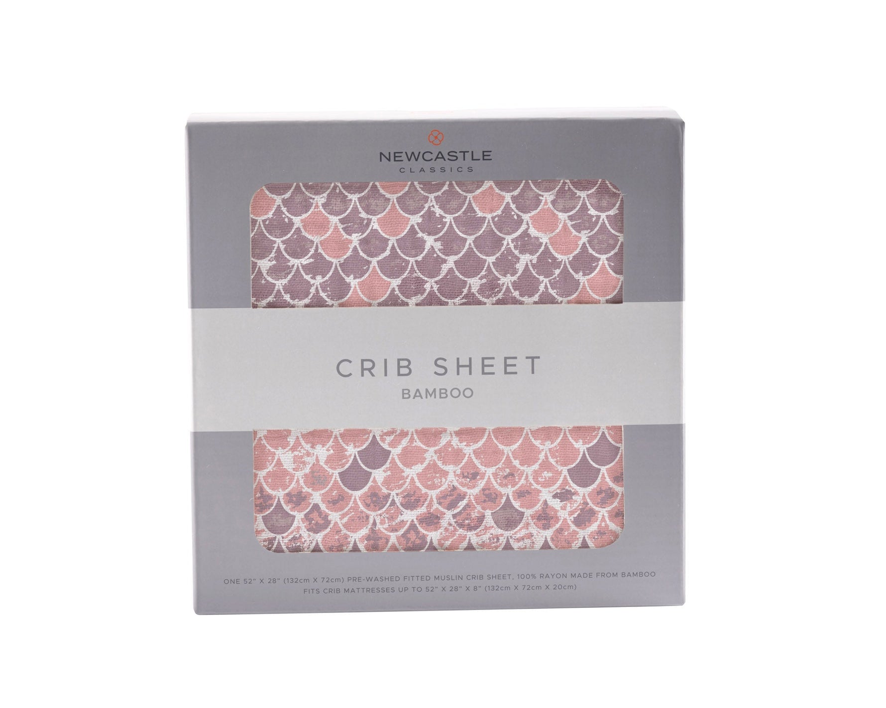 Newcastle Classics Scales Bamboo Muslin Crib Sheet with Soft Breathable Fabric for Infants - Bamboo Crib Sheet