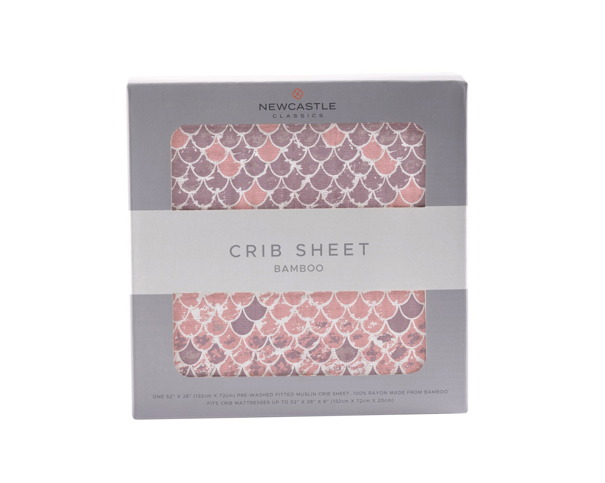 Scales Bamboo Muslin Crib Sheet Soft Breathable Comfy Snug Fit 28 x 52 Inches 100 Percent Natural Newcastle Classics