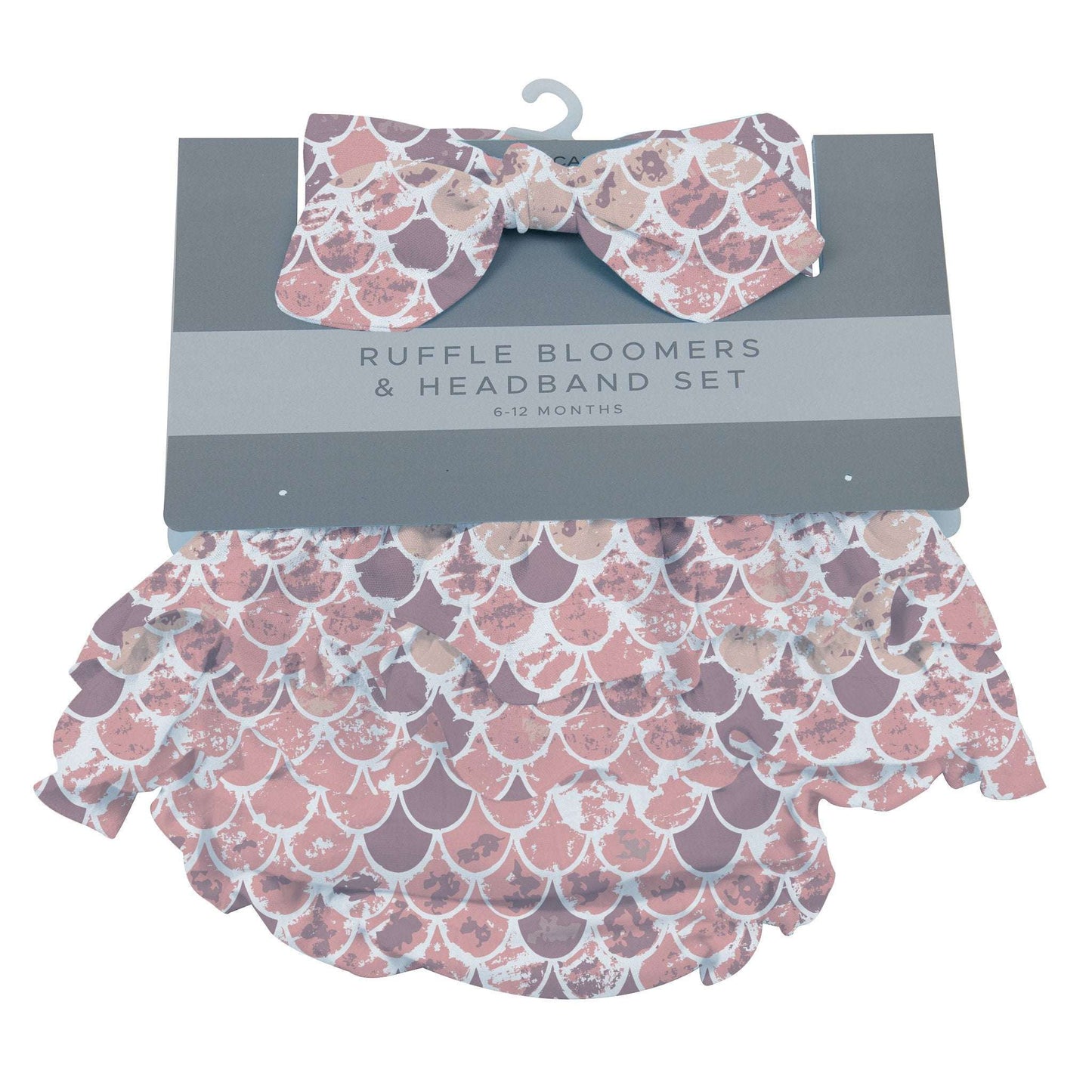 Scales Ruffle Bamboo Bloomer Headband Set Under The Sea Collection 0-12 Months Newcastle Classics