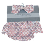 Newcastle Classics Scales Ruffle Bamboo Bloomer Headband Set for Babies 0-12 Months - Bloomer/Headband Sets