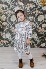 Mila & Rose ® Scattered Dot 3/4 Sleeve Pocket Twirl Dress - 