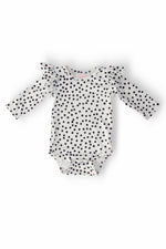 Mila & Rose ® Scattered Dot L/S Flutter Bodysuit - 