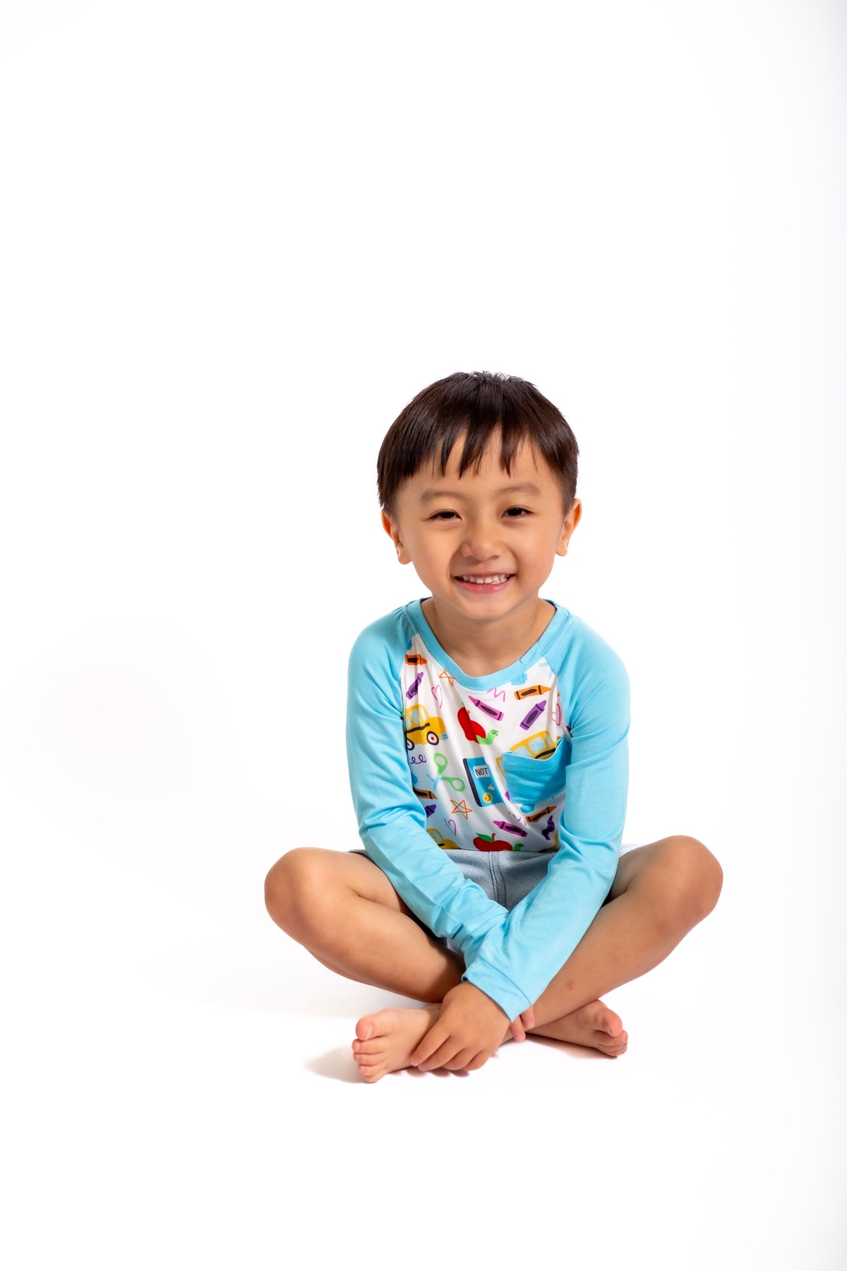 My First Day of School Bamboo Rugby Shirt by Rayn’s Tiny Stitches