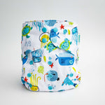 Animals and Insects: Essentials Pocket Cloth Diaper with Athletic Wicking Jersey, Grows with your Baby - Everetts Place Boutique - Pocket Diaper