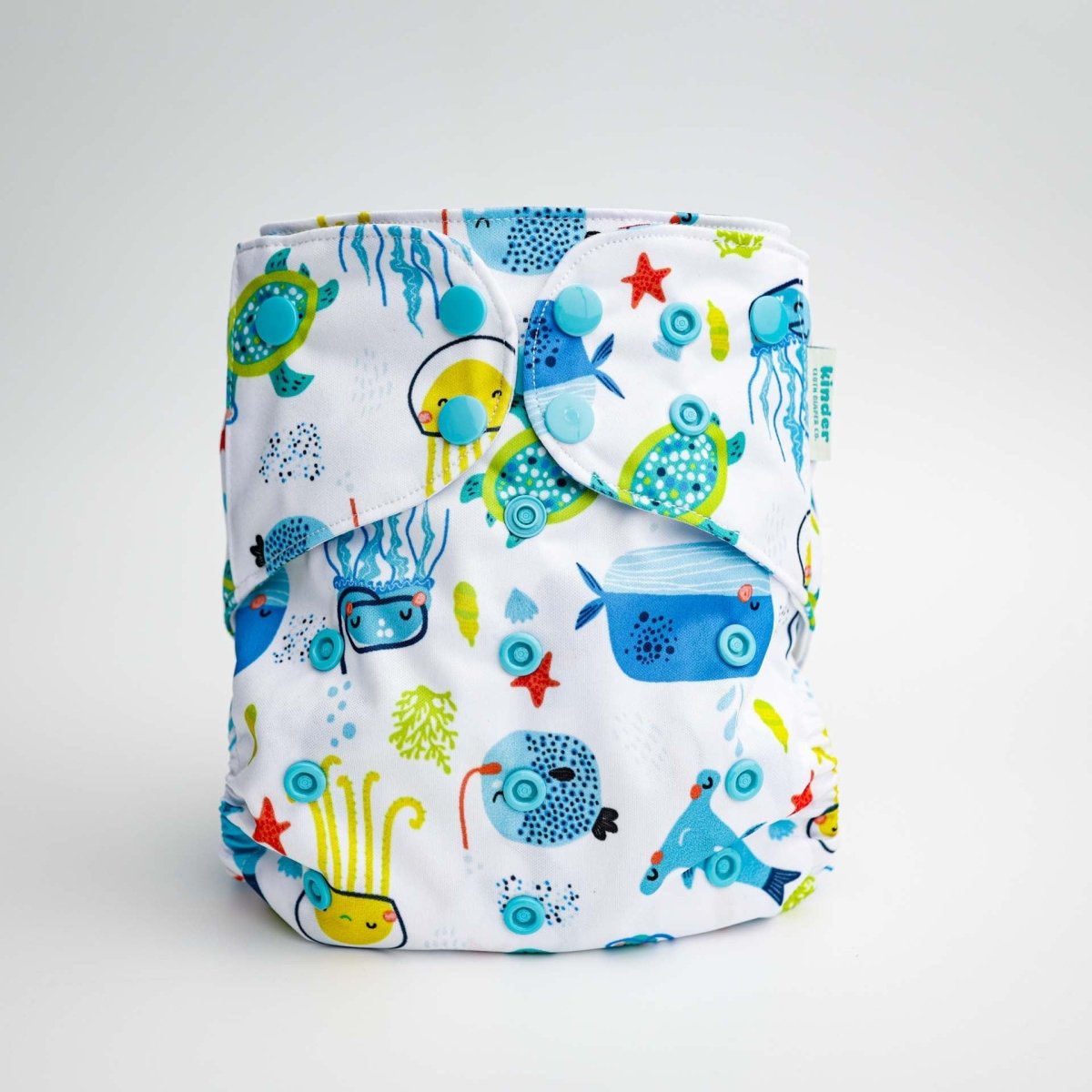 Animals and Insects: Essentials Pocket Cloth Diaper with Athletic Wicking Jersey, Grows with your Baby - Everetts Place Boutique - Pocket Diaper