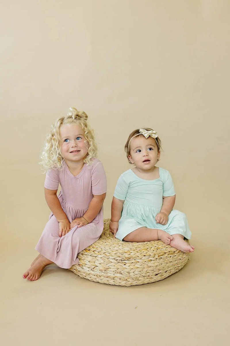 Little Joy Co. Sea Breeze Bamboo Twirl Dress for Girls Viscose Spandex - Everetts Place Boutique - 