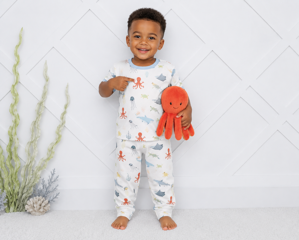 Sea Life  S/S Pajama by Bestaroo