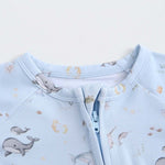 Luxie Charm Sea of Love Zippered Baby Romper - Everetts Place Boutique - 