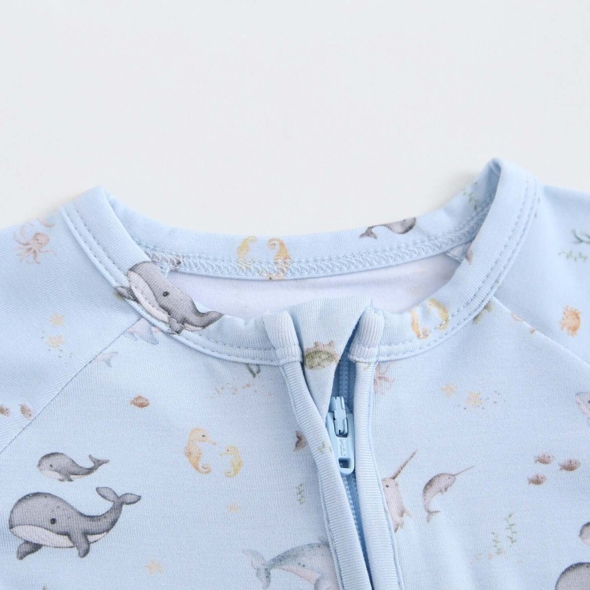 Luxie Charm Sea of Love Zippered Baby Romper - Everetts Place Boutique - 