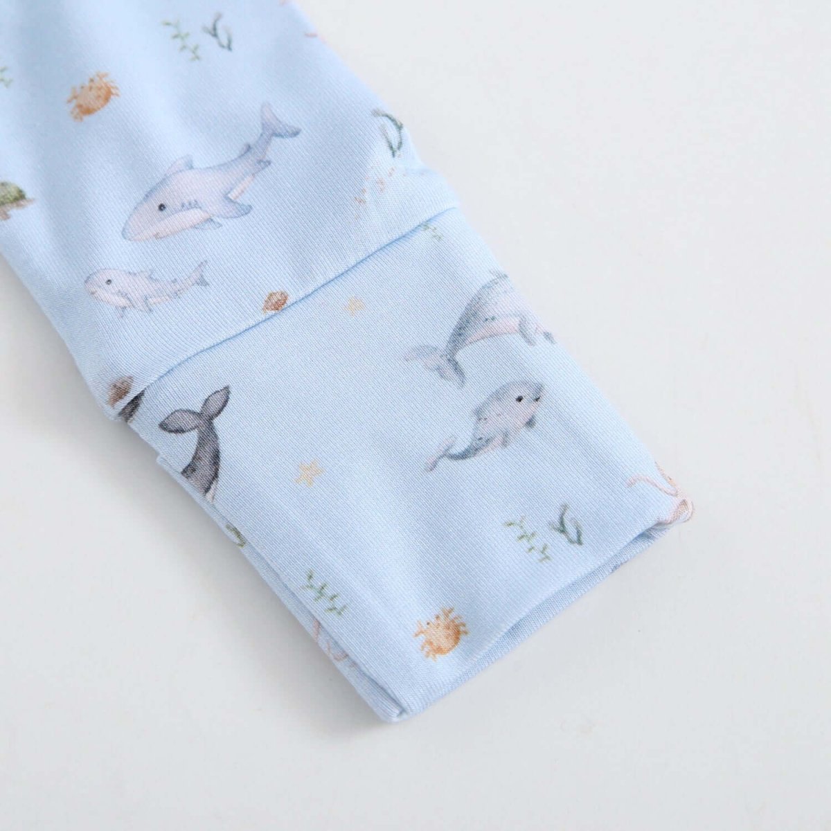 Luxie Charm Sea of Love Zippered Baby Romper - Everetts Place Boutique - 