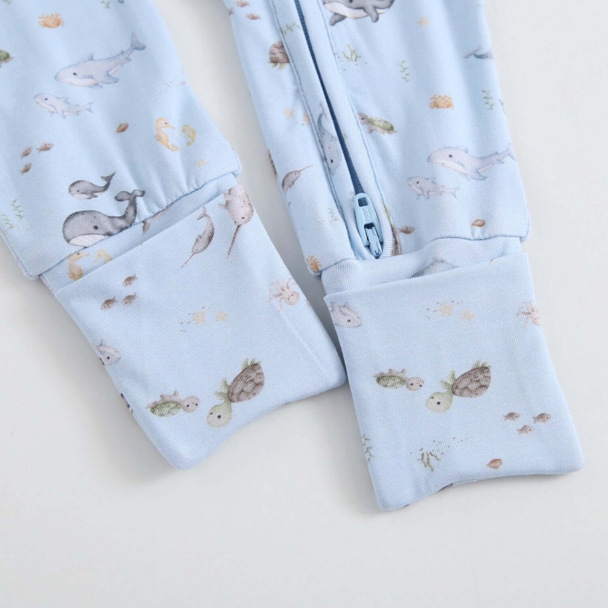 Luxie Charm Sea of Love Zippered Baby Romper - Everetts Place Boutique - 