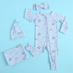 Luxie Charm Sea of Love Zippered Baby Romper - Everetts Place Boutique - 