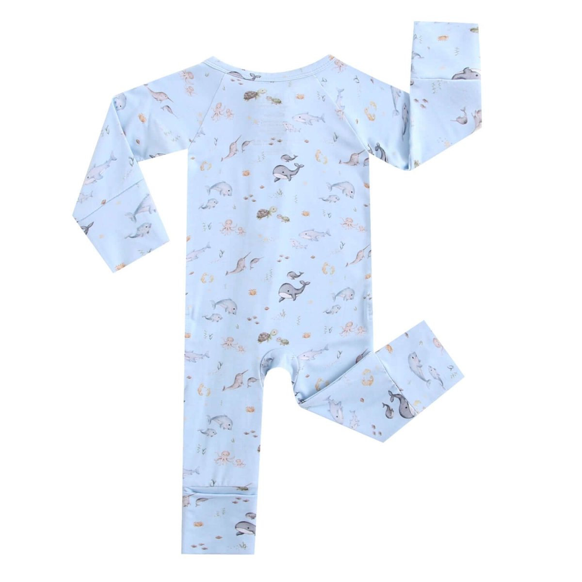 Luxie Charm Sea of Love Zippered Baby Romper - Everetts Place Boutique - 