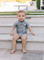 Mebie Baby Sea Shell Zipper Swimsuit - 