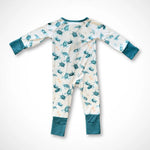 Kolorful Sea Turtle Pajamas One - Piece Sleeper with Two - Way Zipper - Everetts Place Boutique - 