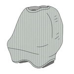 Little Mae & Co Seafoam All In One Car Seat Cover For Baby By Little Mae Co - Everetts Place Boutique - 