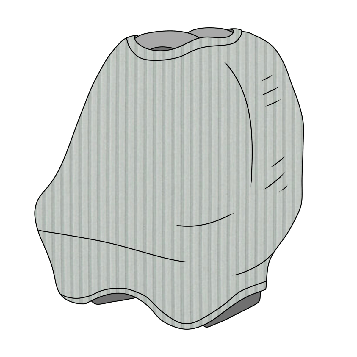 Little Mae & Co Seafoam All In One Car Seat Cover For Baby By Little Mae Co - Everetts Place Boutique - 