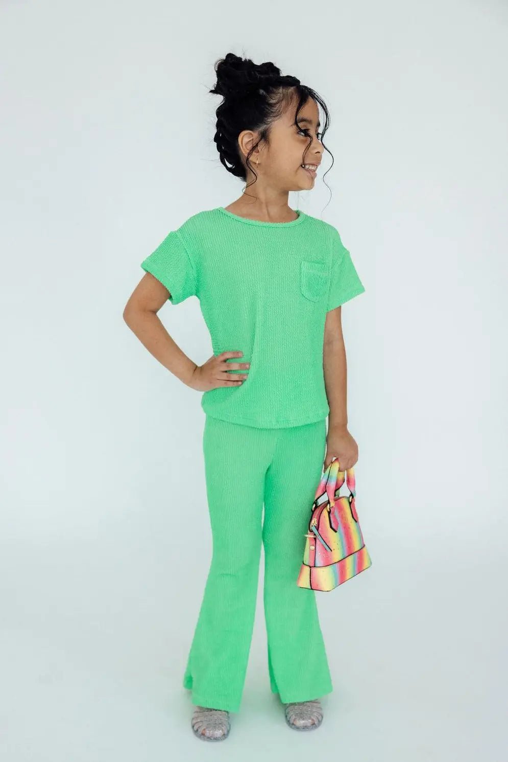 Mila & Rose ® Seafoam Green Scrunchy Bells - 