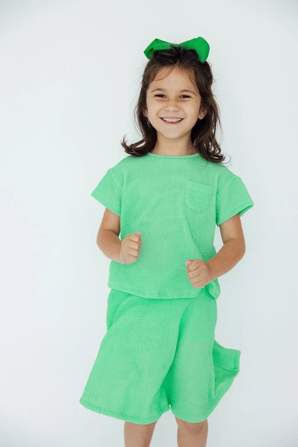 Mila & Rose ® Seafoam Green Scrunchy Pocket Tee - 