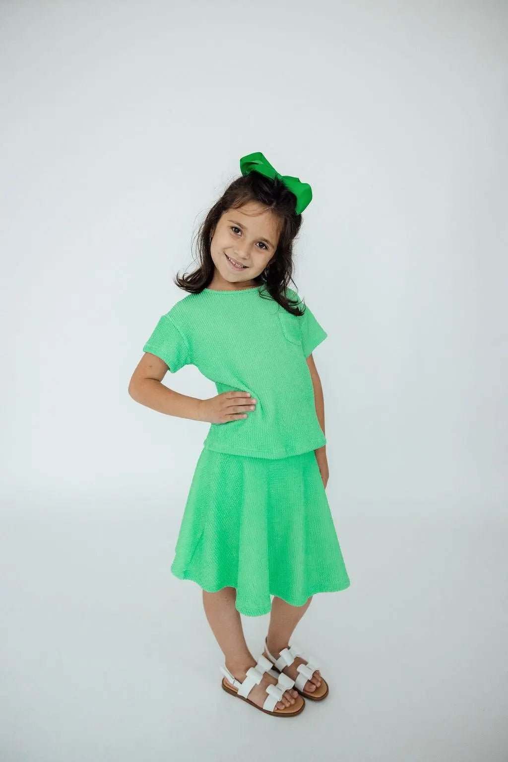 Mila & Rose ® Seafoam Green Scrunchy Pocket Tee - 