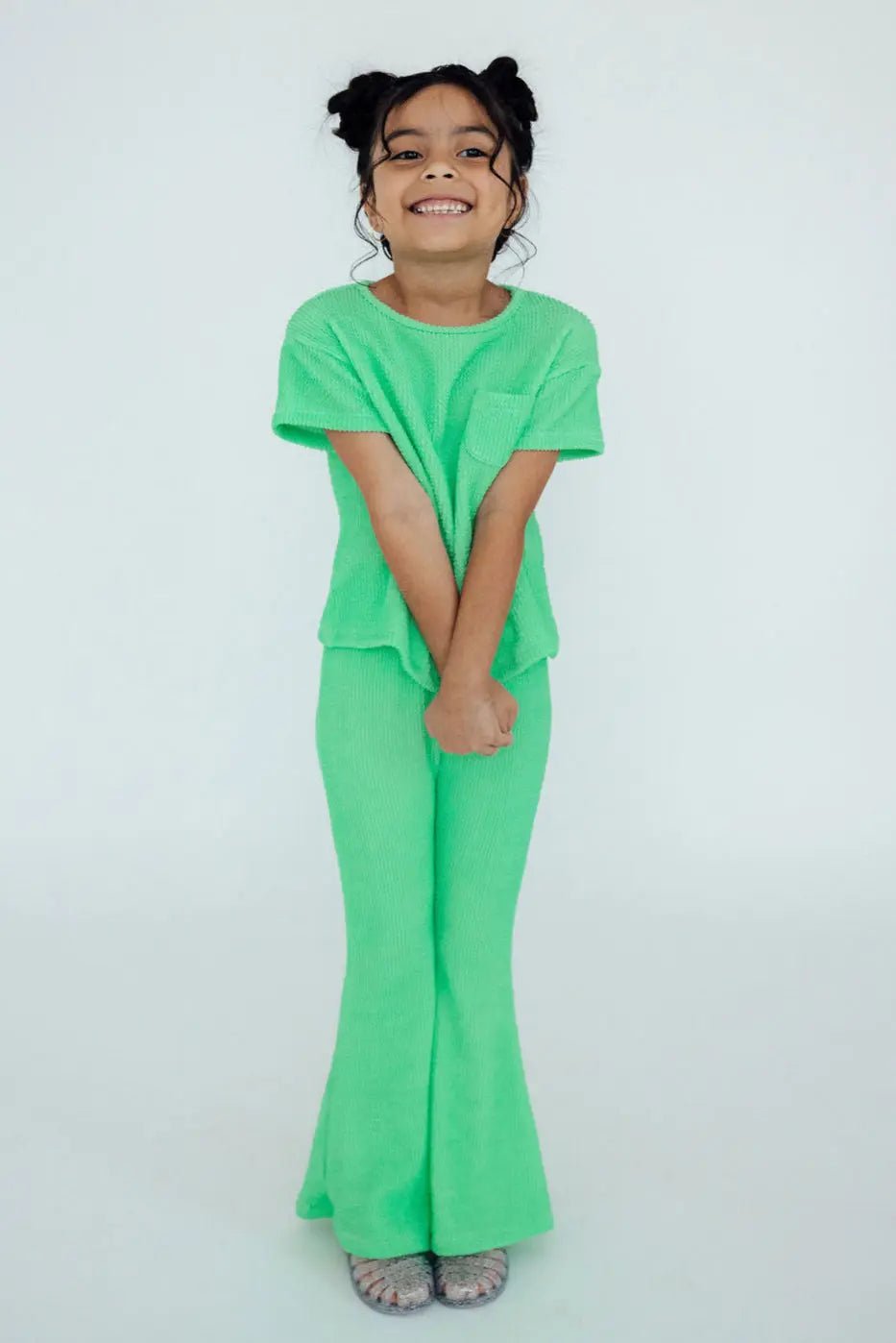 Mila & Rose ® Seafoam Green Scrunchy Pocket Tee - 