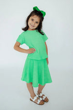Mila & Rose ® Seafoam Green Scrunchy Twirl Skort - 