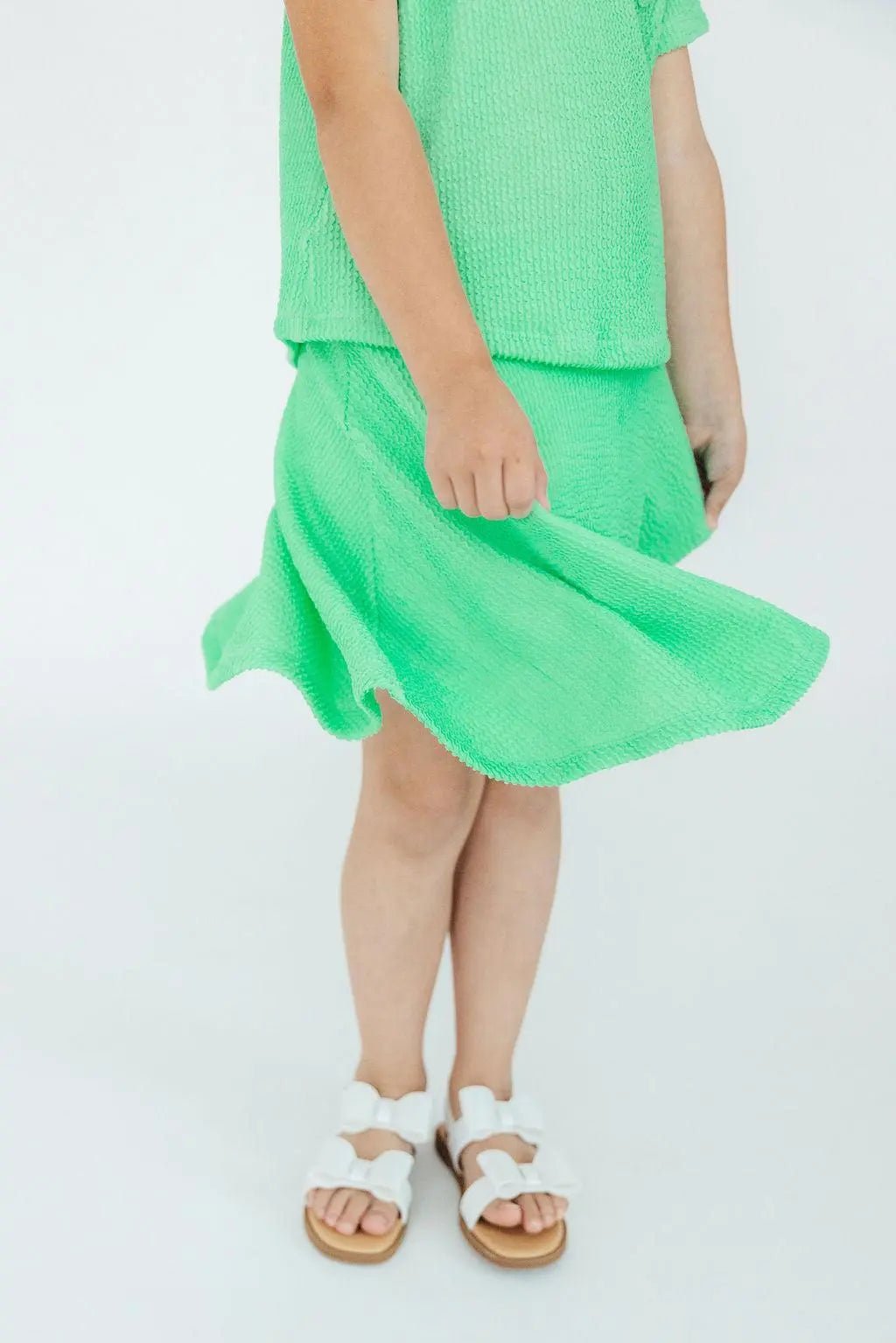 Mila & Rose ® Seafoam Green Scrunchy Twirl Skort - 