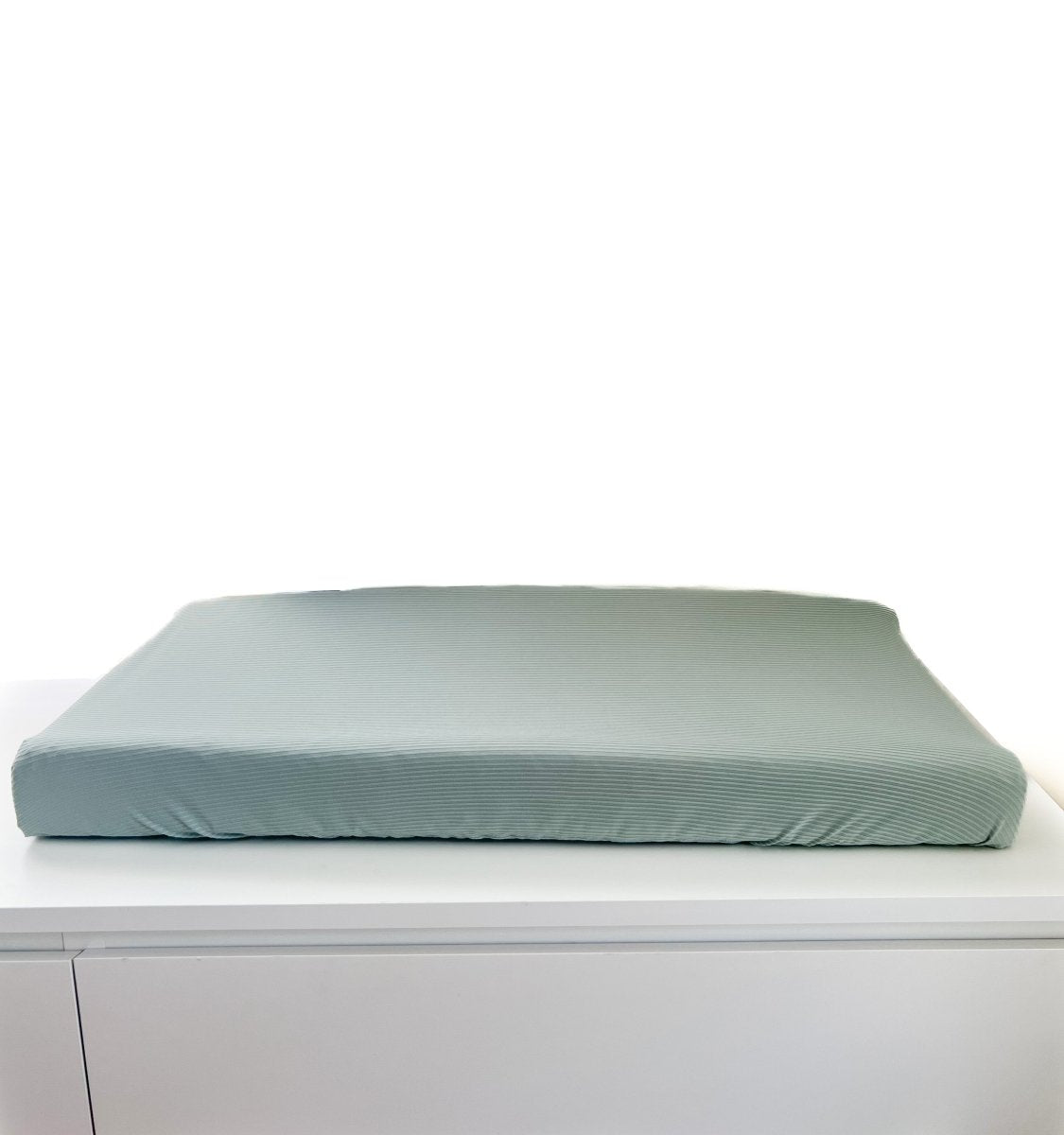 Seafoam Ribbed Changing Pad Cover by Little Mae and Co - Everetts Place Boutique - 
