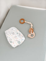 Seafoam Ribbed Changing Pad Cover by Little Mae and Co - Everetts Place Boutique - 