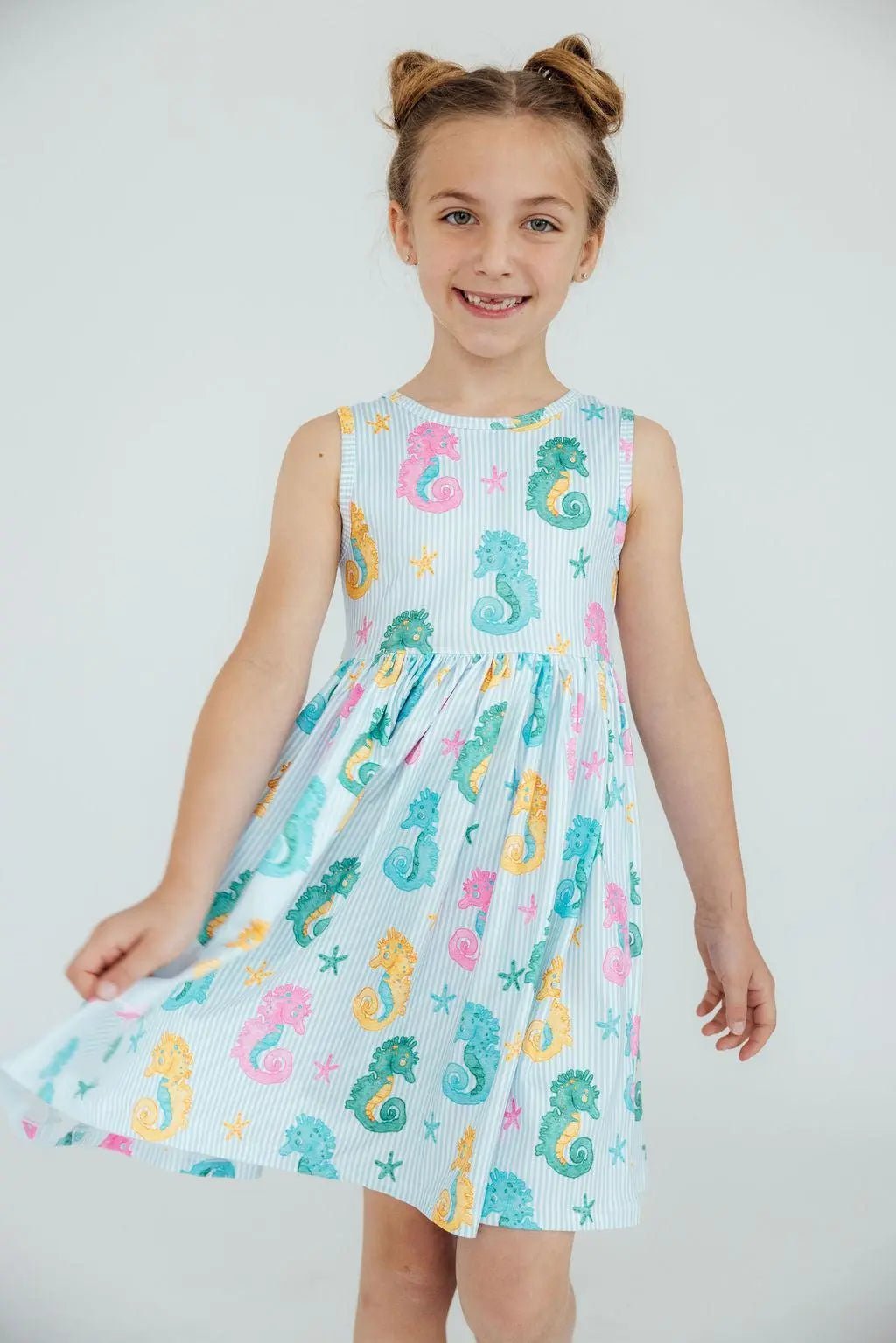 Mila & Rose ® Seahorse Swirl Tank Twirl Dress - 