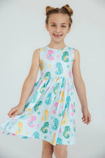 Mila & Rose ® Seahorse Swirl Tank Twirl Dress - 