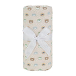 Goosewaddle® | Newborn Baby Blankets Toys Teethers Bibs & More Sealy Baby Knit Blanket with Soft Beige Animal Faces for Infants - Baby & Toddler > Swaddling & Receiving Blankets Blanket